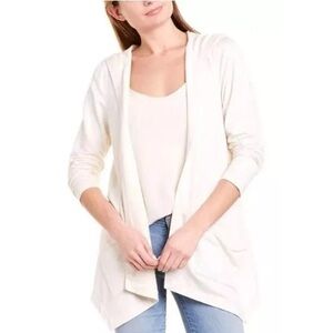 Tommy Bahama Silky Sands Foil Open Shimmer Cardigan Sweater Coconut Size Medium